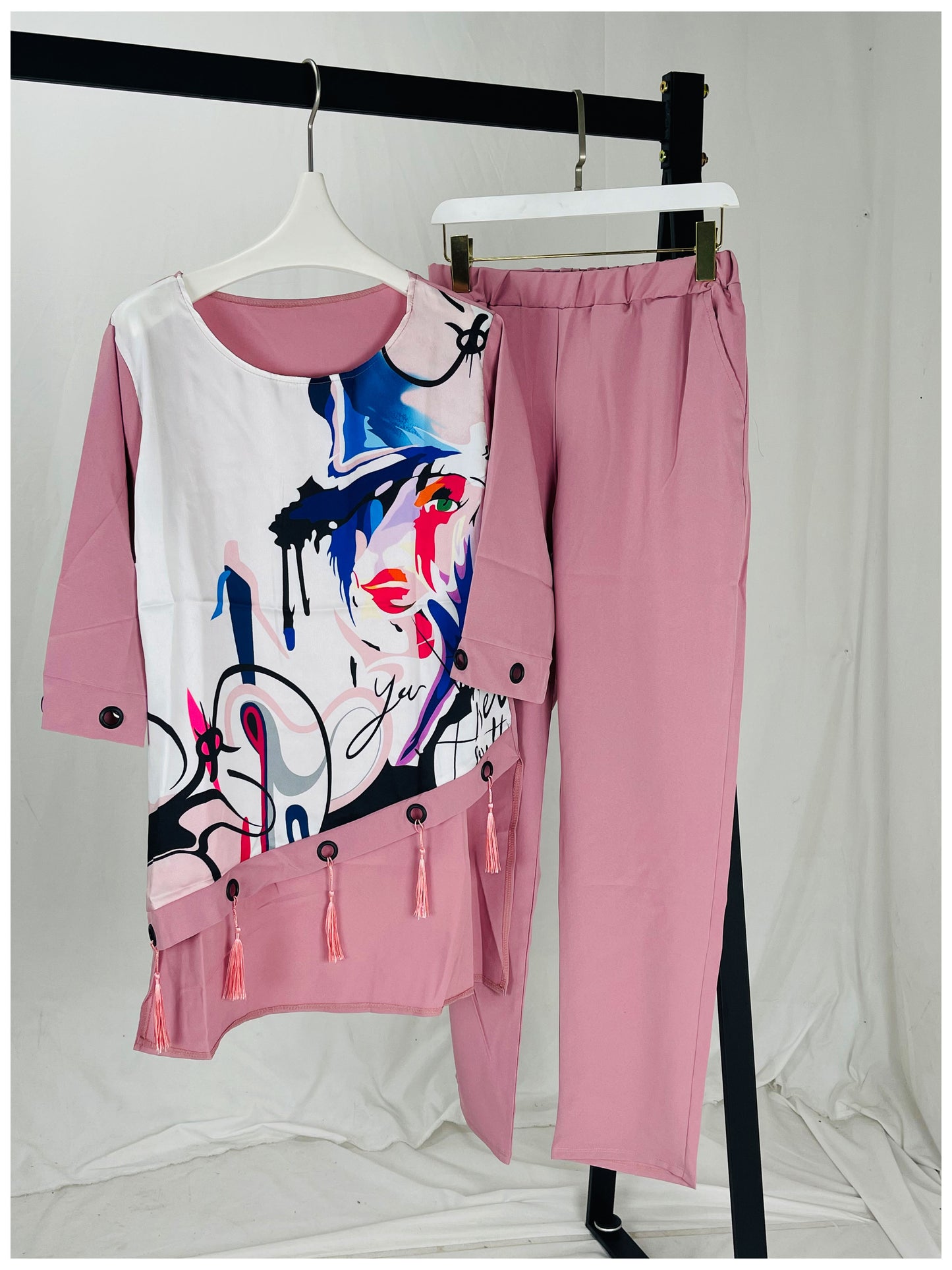 Women 2 Piece Printed Designer Top & Pant Set