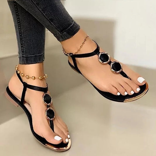 New Women Summer Fashion Casual Metal Decoration Sandals