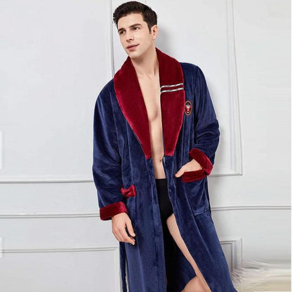 Men Fleece Women Warm + Belt House Robe