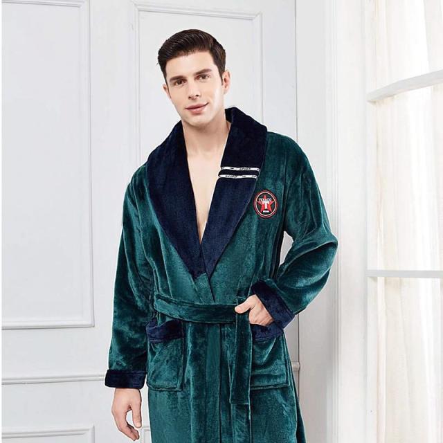 Men Fleece Women Warm + Belt House Robe