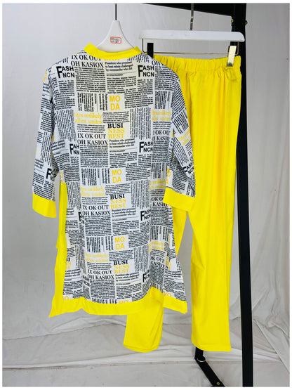 Women 2 Piece Loose Pant Set