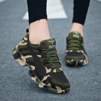 New Camouflage Fashion Women Breathable Casual Sneakers 34-44( 3-13