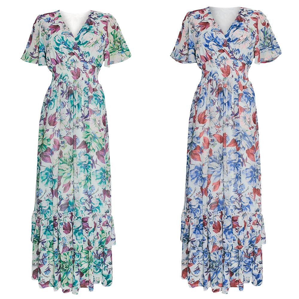 Women Boho Floral Dress