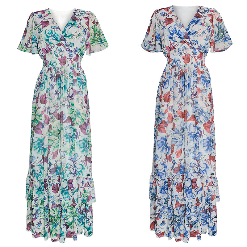 Women Boho Floral Dress