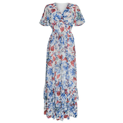 Women Boho Floral Dress