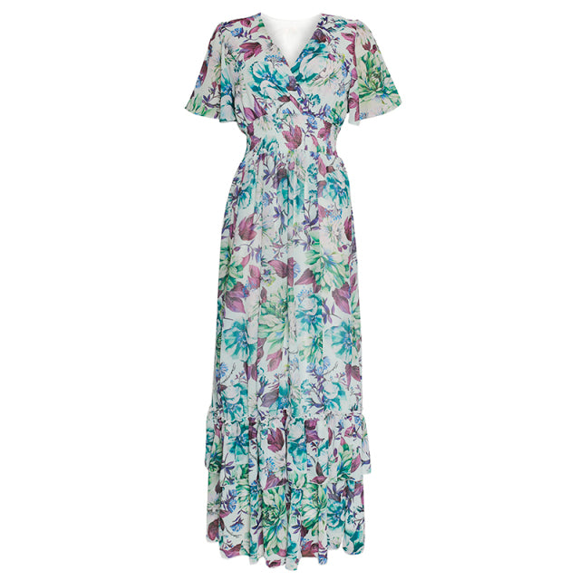 Women Boho Floral Dress