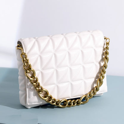 Women Shoulder Bags 2020 Thick Chain Quilted Shoulder Bag