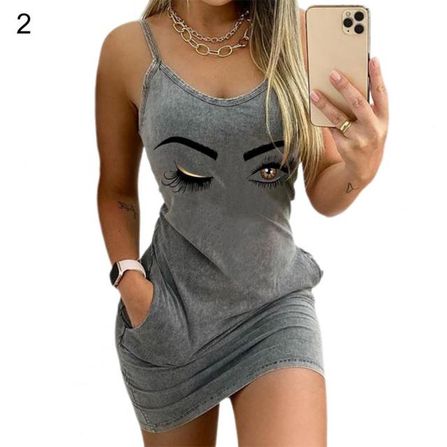 Women Backless Bodycon Mini Dress