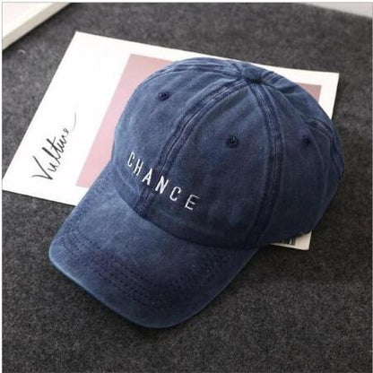Women Men Washed Cotton Baseball Casual Snapback Cap