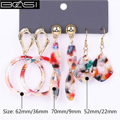 Women Fashion Drop Set Earrings