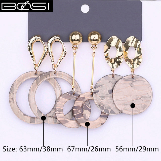 Women Fashion Drop Set Earrings