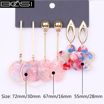 Women Fashion Drop Set Earrings