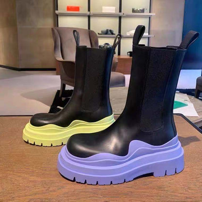 Women Chunky Heel Ankle Boots
