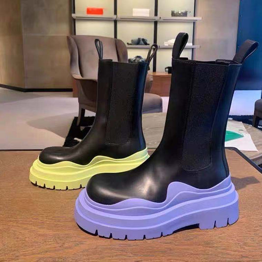 Women Chunky Heel Ankle Boots