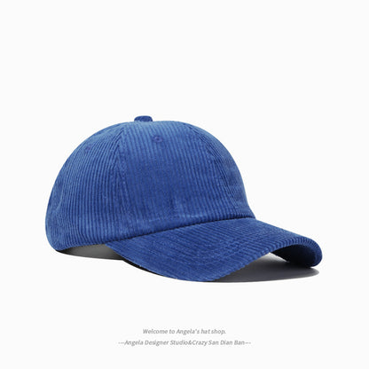 Women Cap Corduroy Cute Embroidery Cotton Snapback Fashion Cap