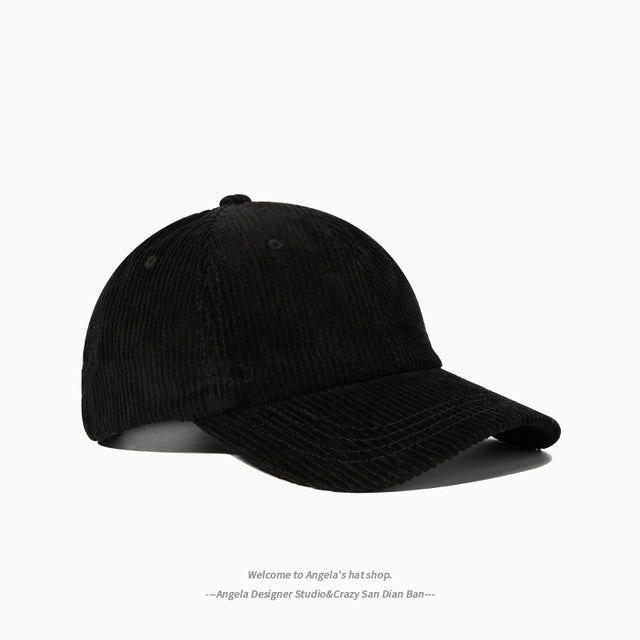 Women Cap Corduroy Cute Embroidery Cotton Snapback Fashion Cap