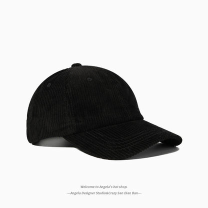 Women Cap Corduroy Cute Embroidery Cotton Snapback Fashion Cap