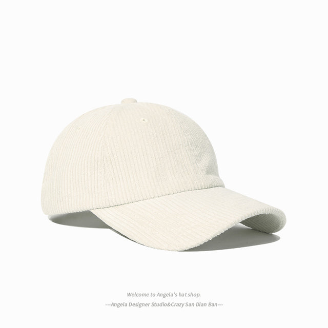 Women Cap Corduroy Cute Embroidery Cotton Snapback Fashion Cap