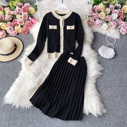 High Quality Knit 2 Piece Skirt Set