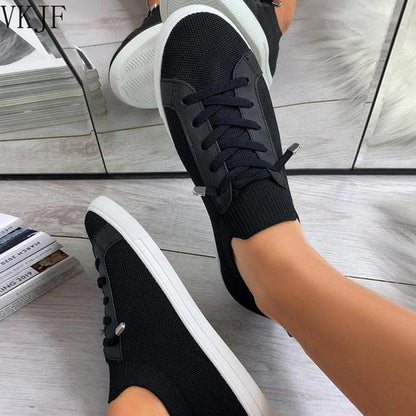 Women Breathable Light Comfort Solid Color Soft Flat Shoes