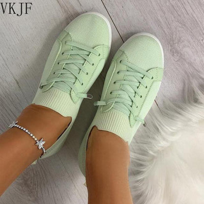 Women Breathable Light Comfort Solid Color Soft Flat Shoes