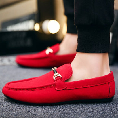 Men Slip-On Leather Casual Loafers