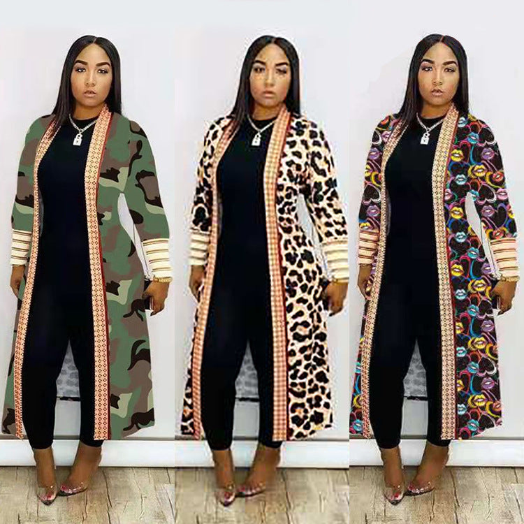 Women Long Sleeve Cardigan Cloak African Clothing