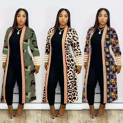 Women Long Sleeve Cardigan Cloak African Clothing