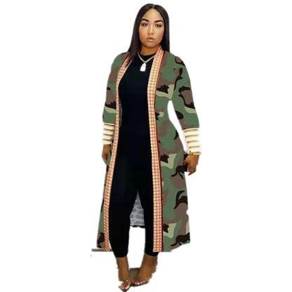 Women Long Sleeve Cardigan Cloak African Clothing