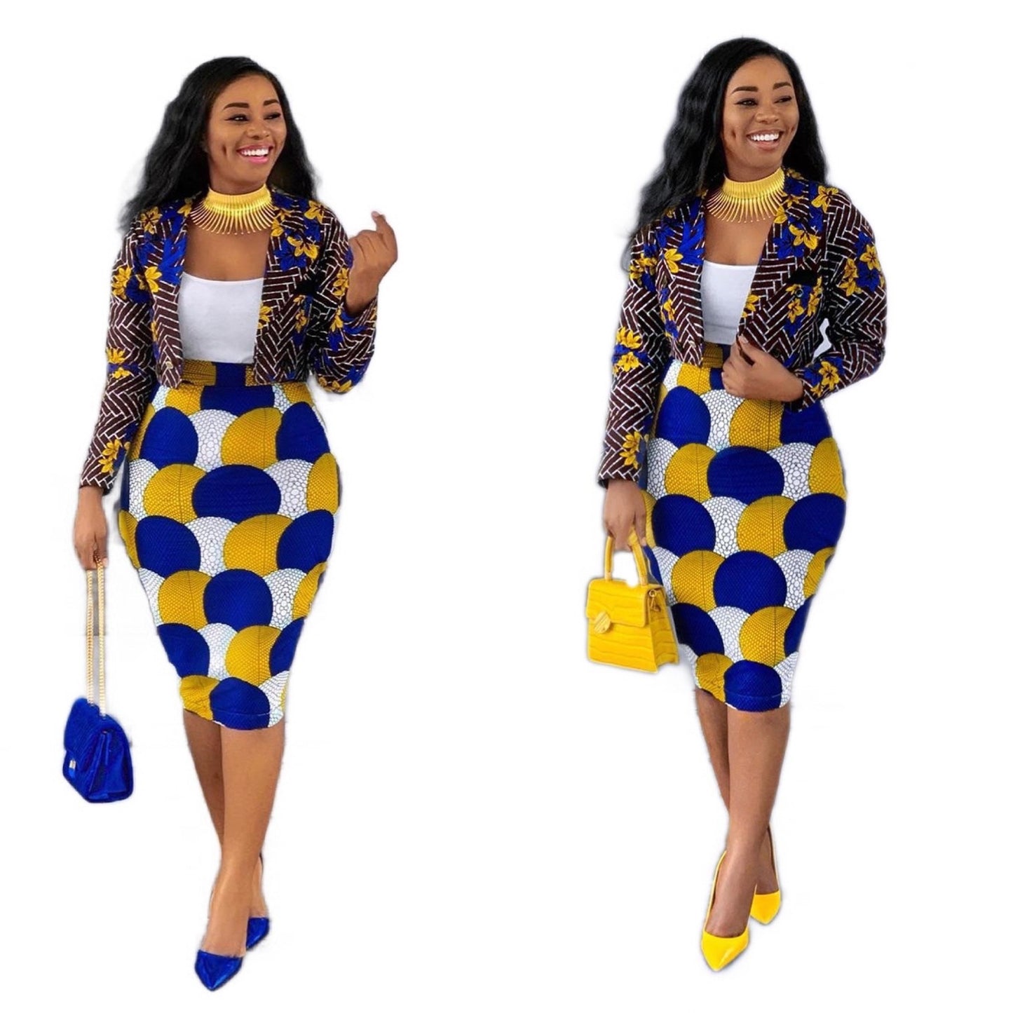 African High Quality Printed Long Sleeve Set