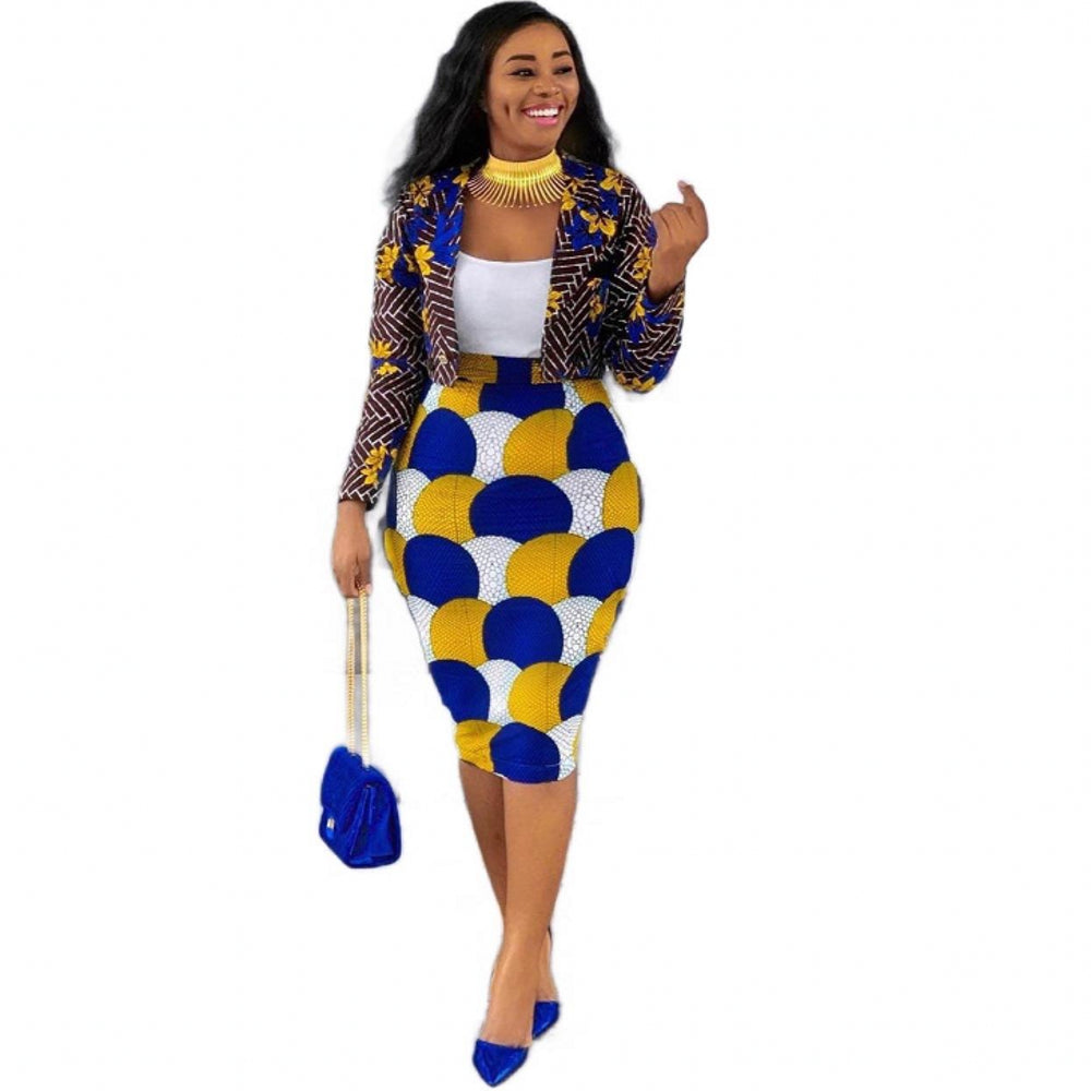 African High Quality Printed Long Sleeve Set