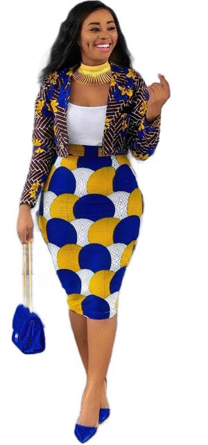 African High Quality Printed Long Sleeve Set