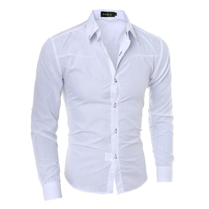 Men Office Business Casual Shirt