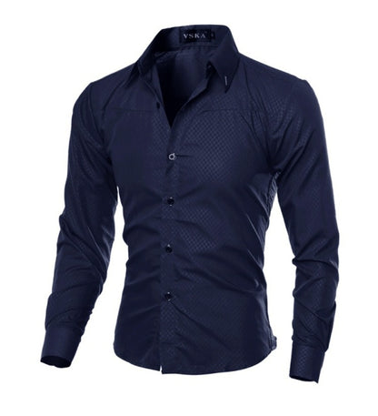 Men Office Business Casual Shirt