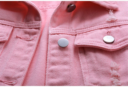 Women Sleeveless Denim Vest Jacket