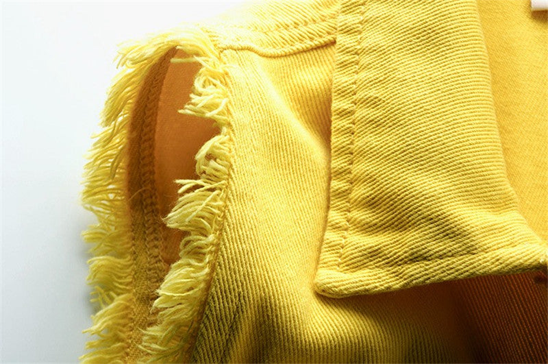 Women Sleeveless Denim Vest Jacket