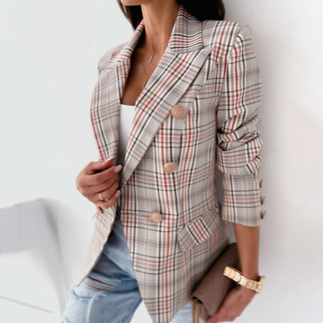 Women Long Sleeve Casual Slim Blazer