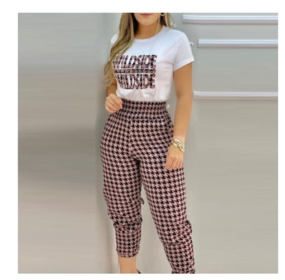 Women Stylish Print Blouse & Pant Sets