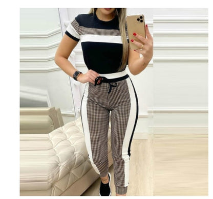 Women Stylish Print Blouse & Pant Sets