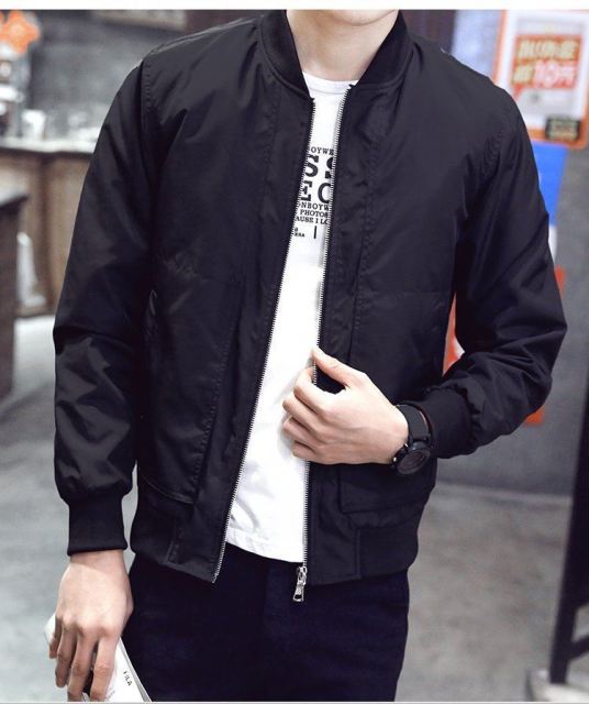 Men Fashion Windbreaker Bomber Jacket