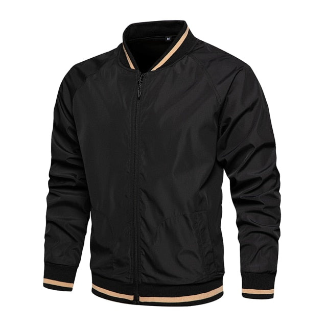 Men Fashion Windbreaker Bomber Jacket