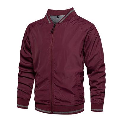 Men Fashion Windbreaker Bomber Jacket