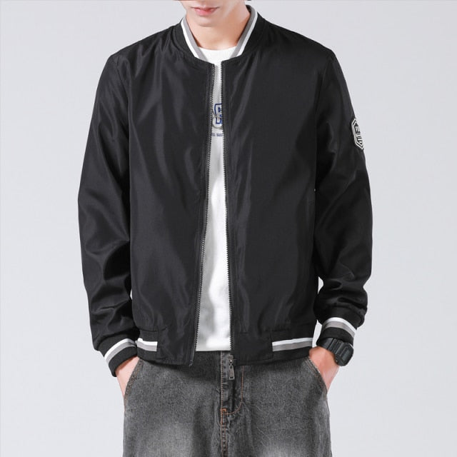 Men Fashion Windbreaker Bomber Jacket
