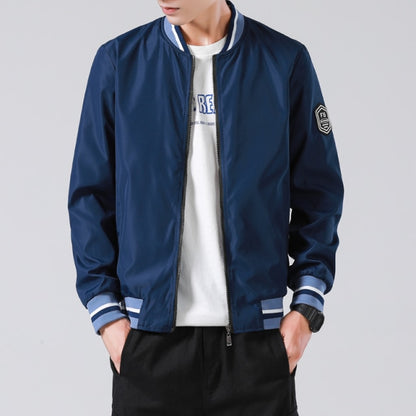 Men Fashion Windbreaker Bomber Jacket