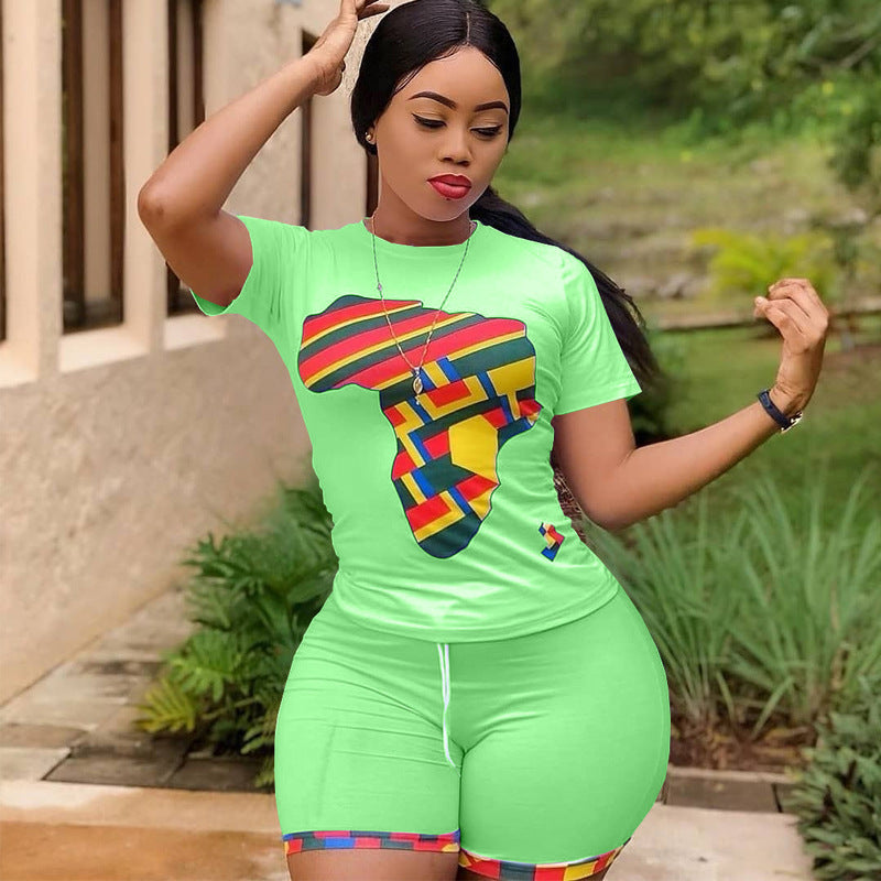 Women 2 Piece Printed African Set