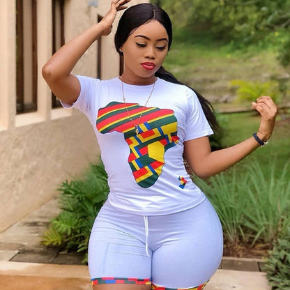 Women 2 Piece Printed African Set