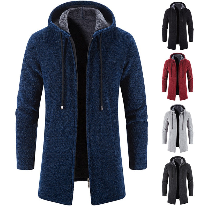 Men Warm Sweater Coat