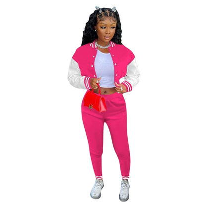 Women Long Sleeve Top Pencil Pant Fashion Sets