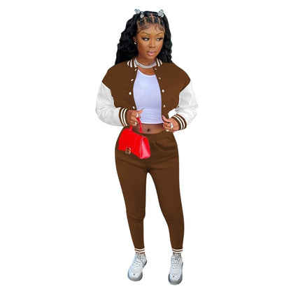 Women Long Sleeve Top Pencil Pant Fashion Sets