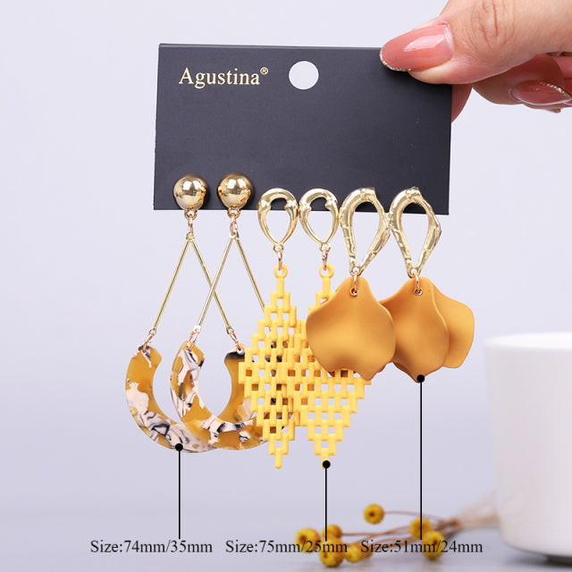 Women Fashion Drop Set Earrings